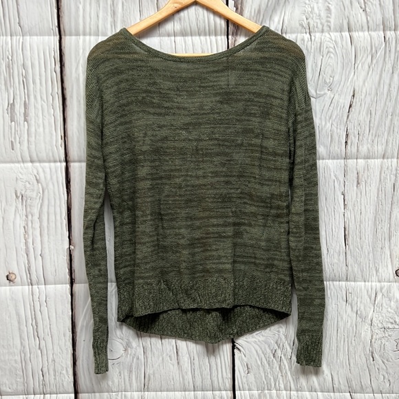 SO Olive Green Heather Knit Sweater - size Small - Picture 10 of 15